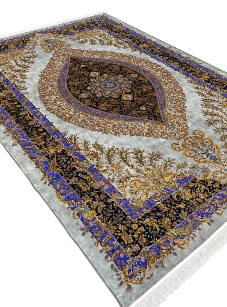 فرش تندیس رنگ طوسی 1500 شانه کد 2000014162