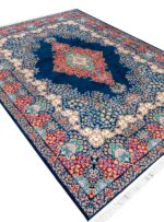 فرش تندیس طرح سلنا رنگ سرمه ای 1500 شانه کد 20CC0020