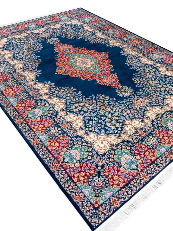 فرش تندیس طرح سلنا رنگ سرمه ای 1500 شانه کد 20CC0020