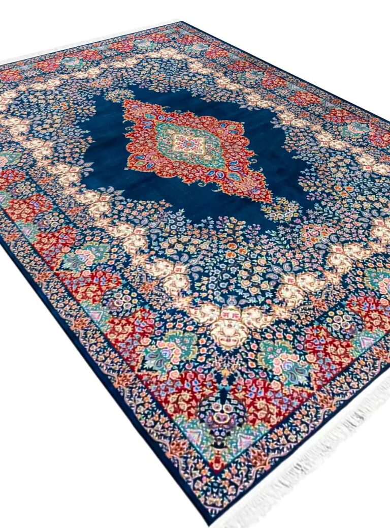 فرش تندیس طرح سلنا رنگ سرمه ای 1500 شانه کد 20CC0020