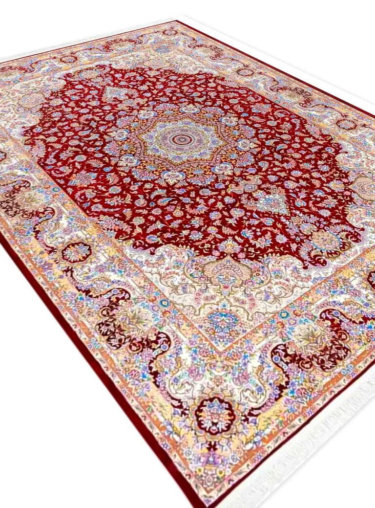 فرش تندیس رنگ قرمز 1500 شانه کد 20CC0050