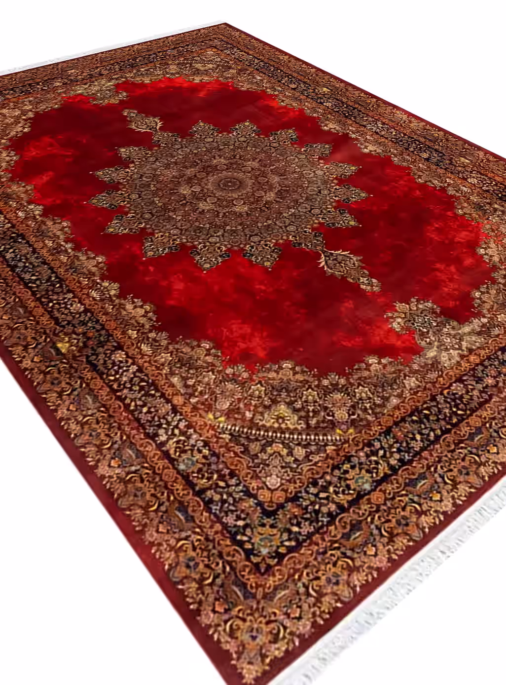 فرش تندیس رنگ لاکی 1500 شانه کد 20CQ0000