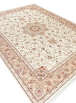 فرش تندیس رنگ کرم 1500 شانه کد 20CC0050
