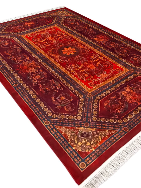 فرش کلاریس فرانسوی 1200 شانه رنگ قرمز کد 2555018034