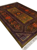 فرش کلاریس فرانسوی 1200 شانه رنگ خزه ای کد 2555018058