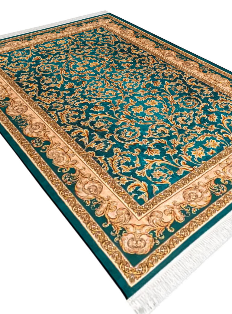 فرش طرح دلنواز رنگ سبز 1200 شانه کد 2555019052