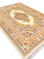 فرش طرح فرانسوی رنگ سفید 1200 شانه کد 2555021000