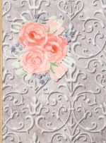 فرش آشپزخانه طرح پترن گل رز 700 شانه طوسی کد 25AA0130 - فرشخونه