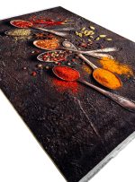 فرش آشپزخانه طرح ادویه و قاشق برنجی 700 شانه کد 4025090