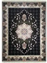 فرش طرح هیوا2 700 شانه تراکم 2550 کد 0038 سرمه ای