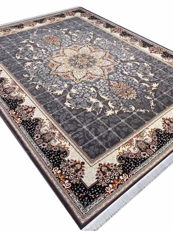 فرش طرح هیوا2 700 شانه تراکم 2550 کد 0038 دلفینی