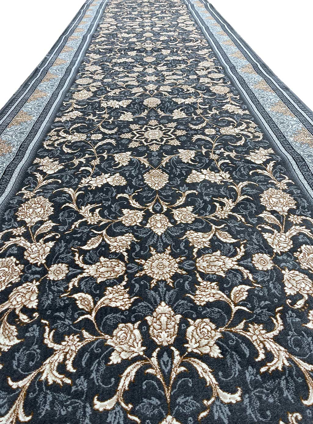 فرش کناره طرح نگار دودی 700 شانه تراکم 2550 کد 1093