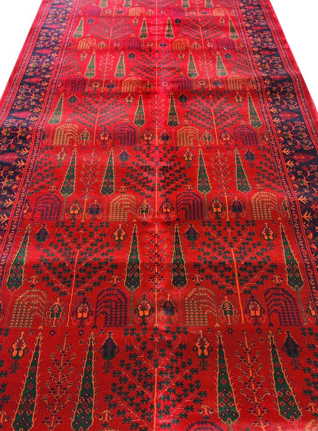 کناره فرش سنتی طرح کاج لاکی 700 شانه کد 1103