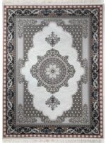 فرش ماشینی طرح آرمان کرم گل برجسته 1500 شانه کد 301021