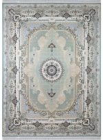 فرش طرح سالاری 1500 شانه تراکم 4500 کد 1601 آبی