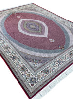 فرش طرح ریز ماهی 1200 شانه کد 201039 رنگ لاکی
