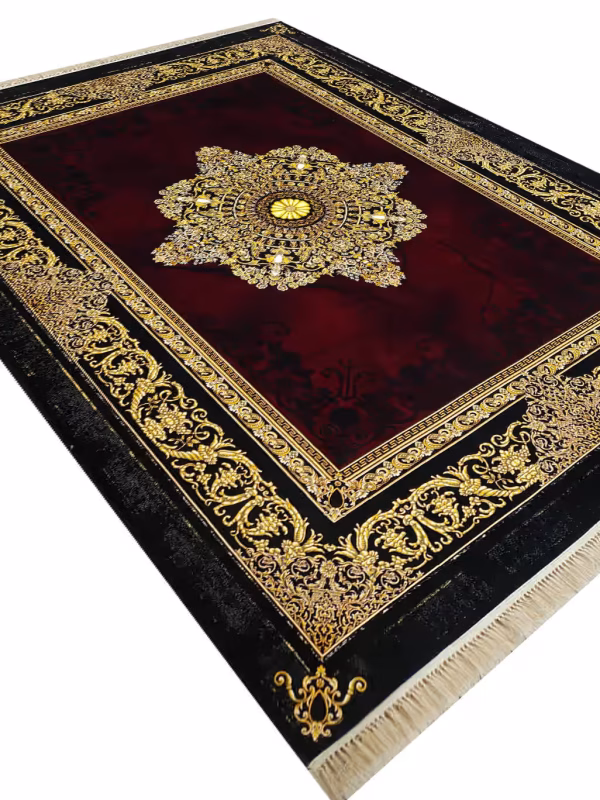 فرش فرانسوی طرح ورساچه بدون عکس لاکی 1200 شانه کد 1354