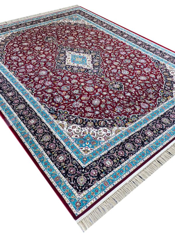 فرش طرح کاشان لاکی 1200 شانه ساده کد 751