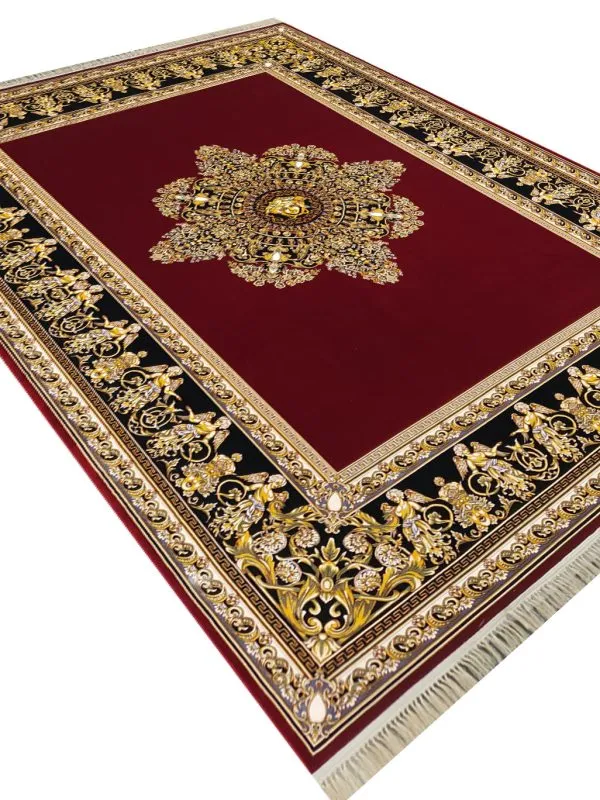 فرش ورساچه کف ساده بدون لچک 1200 شانه کد 210295 لاکی