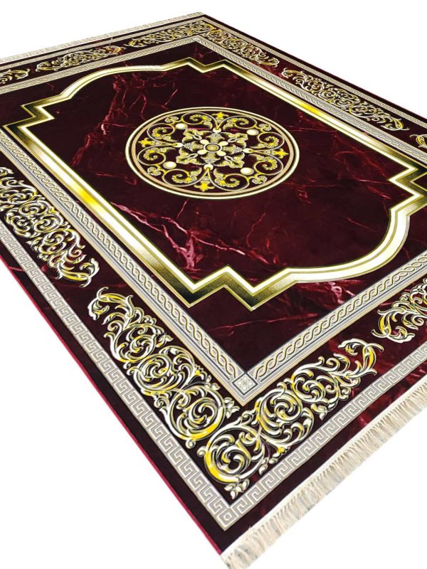 فرش فرانسوی طرح هلن کف ساده فیلی 1200 شانه ساده کد 20291