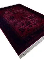 فرش وینتیج طرح شکارگاه لاکی 1200 شانه فلت کد 210879 - فرشخونه