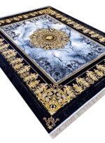 فرش ورساچه وینتیج طرح ابروبادی طلاکوب 1200 شانه فلت کد 884 - Image 4