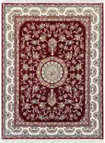 فرش طرح گل افشان 1200 شانه کد 20914 لاکی
