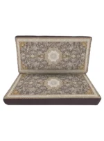 پشتی ماشینی 1200 شانه طرح آرشام قهوه ای کد 1661 - Image 2