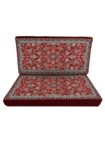 پشتی ماشینی 700 شانه طرح افشان گل رز رنگ لاکی کد 1659 - Image 3