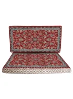 پشتی ماشینی 700 شانه طرح افشان گل رز رنگ لاکی کد 1659 - Image 2