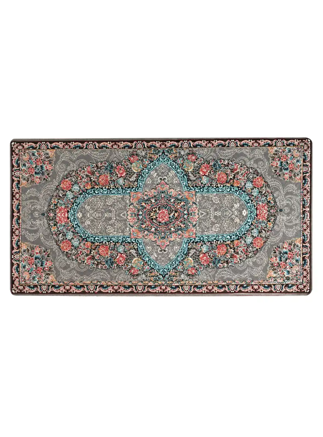 47P701667-Carpet-back- pillow-700-Reeds-farshkhooneh- پشتی ماشینی 700 شانه طرح کارینا رنگ طوسی کد 1667
