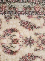 پشتی ماشینی افشان برجسته طرح تاج رنگ کرم 1200 شانه کد 3315 - Image 3