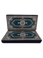 پشتی ماشینی طرح کارینا رنگ سرمه ای 700 شانه کد 390 - Image 2