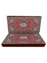 پشتی درجه یک طرح کاشان رنگ لاکی 700 شانه کد 4122 - Image 2
