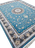 فرش طرح تلماه 500 شانه کد 51F50707 آبی