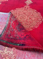 فرش طرح کاسپین 1200 شانه رنگ لاکی کد 1249 - Image 6