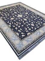 فرش افشان طرح درباری 700 شانه تراکم 2550 کد 1160 دودی