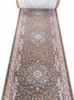 فرش کناره طرح اطلس گردویی 500 شانه کد 745