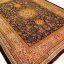 فرش ابریشم قم طرح افشان ترنج دار 1500 شانه کد 64FA3105598