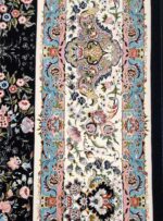 فرش باغ گل فیلی گل برجسته 1200 شانه تراکم 3600 کد 20838 - Image 12