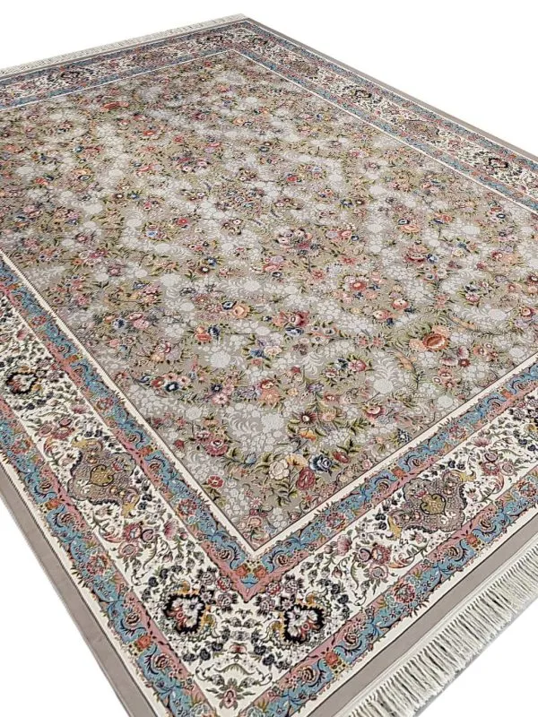 فرش باغ گل فیلی گل برجسته 1200 شانه تراکم 3600 کد 20838