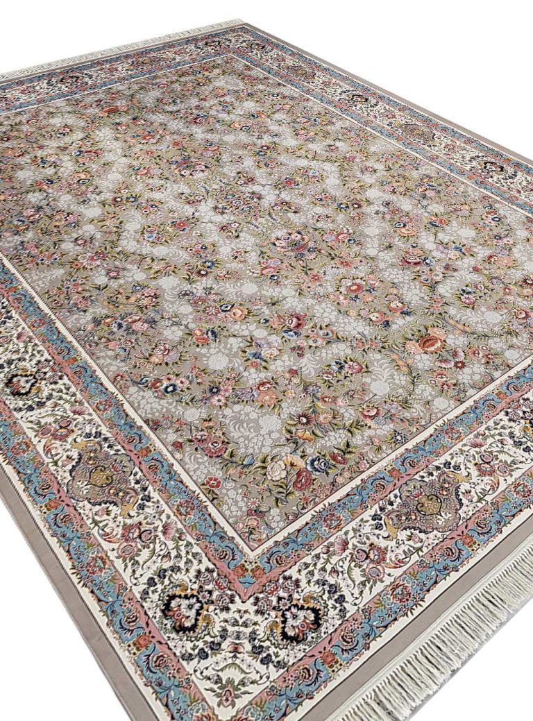فرش باغ گل فیلی گل برجسته 1200 شانه تراکم 3600 کد 20838