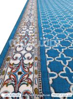 فرش مسجد مکی آبی حاشیه کرم 500 شانه کد 551 - Image 2