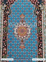 سجاده فرش طرح ترنم آبی 500 شانه کد 50560 - Image 2