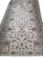 فرش راه پله طرح افشان گلسار 1500 شانه کرم حاشیه گردویی کد 867 - Image 4