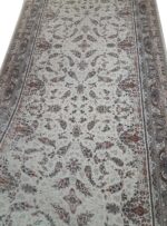 فرش راه پله طرح افشان گلسار 1500 شانه کرم حاشیه گردویی کد 867 - Image 5