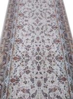 فرش راه پله طرح افشان گلسار 1500 شانه کرم حاشیه گردویی کد 867 - Image 2