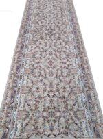 کناره بژ طرح افشان گلسار 1500 شانه گل برجسته کد 868