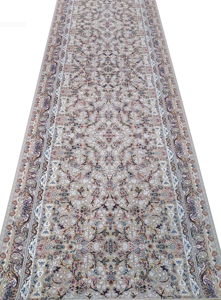 کناره بژ طرح افشان گلسار 1500 شانه گل برجسته کد 868