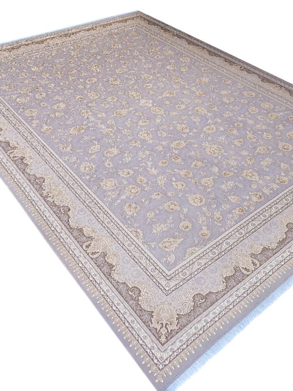 فرش طرح آناشید 10 رنگ 1200 شانه کد 1361 طوسی